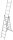 KRAUSE Vielzweckleiter CORDA silber 3x 7 Sprossen, H: 195,0 cm