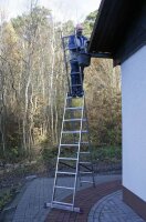 KRAUSE Vielzweckleiter CORDA silber 3x 9 Sprossen, H:...