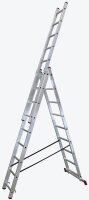 KRAUSE Vielzweckleiter CORDA silber 3x 9 Sprossen, H: 250,0 cm