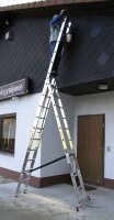 KRAUSE Vielzweckleiter CORDA silber 3x 11 Sprossen, H:...