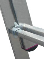 KRAUSE Vielzweckleiter CORDA silber 3x 11 Sprossen, H: 610,0 cm
