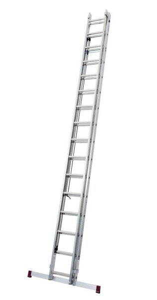 KRAUSE Schiebeleiter CORDA silber 2x 16 Sprossen, H: 450,0 cm