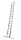 KRAUSE Schiebeleiter CORDA silber 2x 16 Sprossen, H: 450,0 cm