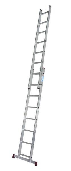 KRAUSE Schiebeleiter CORDA silber 2x 8 Sprossen, H: 225,0 cm