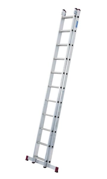 KRAUSE Schiebeleiter CORDA silber 2x 11 Sprossen, H: 310,0 cm