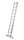 KRAUSE Schiebeleiter CORDA silber 2x 11 Sprossen, H: 310,0 cm