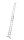 KRAUSE Schiebeleiter CORDA silber 2x 11 Sprossen, H: 310,0 cm
