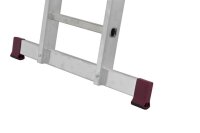 KRAUSE Gelenkleiter CORDA silber 4x 3 Sprossen, H: 100,0 cm