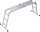 KRAUSE Gelenkleiter CORDA silber 4x 3 Sprossen, H: 100,0 cm