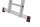 KRAUSE Gelenkleiter CORDA silber 4x 3 Sprossen, H: 100,0 cm