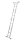 KRAUSE Gelenkleiter CORDA silber 4x 3 Sprossen, H: 100,0 cm