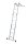 KRAUSE Gelenkleiter CORDA silber 4x 3 Sprossen, H: 100,0 cm