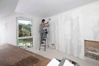 KRAUSE Stehleiter einseitig Securo schwarz 4 Stufen, H: 160,0 cm
