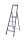 KRAUSE Stehleiter einseitig Securo schwarz 4 Stufen, H: 160,0 cm