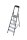 KRAUSE Stehleiter einseitig Securo schwarz 5 Stufen, H: 185,0 cm
