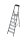 KRAUSE Stehleiter einseitig Securo schwarz 6 Stufen, H: 210,0 cm