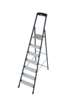 KRAUSE Stehleiter einseitig Securo schwarz 7 Stufen, H:...