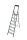 KRAUSE Stehleiter einseitig Securo schwarz 7 Stufen, H: 230,0 cm
