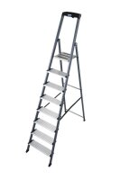 KRAUSE Stehleiter einseitig Securo schwarz 8 Stufen, H:...