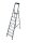 KRAUSE Stehleiter einseitig Securo schwarz 8 Stufen, H: 255,0 cm