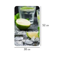 WENKO Herdabdeckplatten Mojito grün, 2 St.