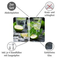 WENKO Herdabdeckplatten Mojito grün, 2 St.