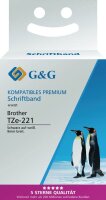 G&G Schriftband ersetzt Brother TZe-221 14953, 9 mm,...