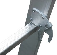 KRAUSE Schiebeleiter Stabilo silber 2x 18 Stufen, H: 525,0 cm
