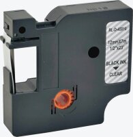 G&G Schriftband D1 ersetzt Dymo 45010 /S0720500 15569, 12 mm, schwarz auf transparent, 1 St.