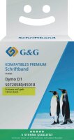 G&G Schriftband D1 ersetzt Dymo 45018 S0720580 15572,...