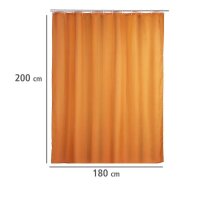 WENKO Duschvorhang orange 180,0 x 200,0 cm