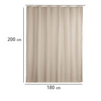 WENKO Duschvorhang beige 180,0 x 200,0 cm  ( 20045100 )