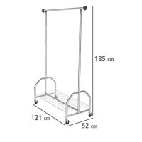 WENKO Kleiderständer Profi silber Metall 121,0 x...