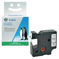 G&G Schriftband D1 ersetzt Dymo 45803 15574, 19 mm,...