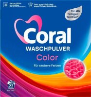 Coral COLOR Waschmittel Pulver, 1,43 kg