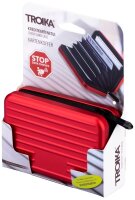 TROIKA® Kreditkartenetui KARTENKOFFER rot 7,0 x 10,5 cm, 1 St.