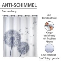 WENKO Duschvorhang Pusteblumen 180,0 x 200,0 cm
