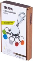 TROIKA® Schlüsselanhänger PATENT/Colour glänzend mehrfarbig