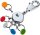 TROIKA® Schlüsselanhänger PATENT/Colour glänzend mehrfarbig