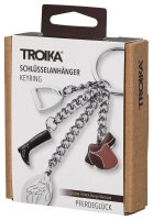 TROIKA® Schlüsselanhänger PFERDEGLÜCK braun