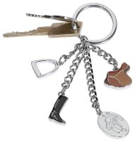 TROIKA® Schlüsselanhänger PFERDEGLÜCK braun