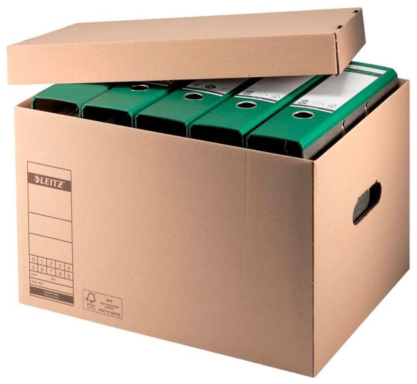 LEITZ Archivboxen 6081 braun 32,5 x 44,0 x 28,0 cm, 10 St.