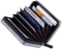 TROIKA® Kreditkartenetui KARTENKOFFER grau 7,0 x 10,5...