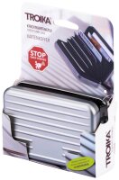 TROIKA® Kreditkartenetui KARTENKOFFER grau 7,0 x 10,5 cm, 1 St.