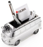 TROIKA® Stiftehalter FOREVER T1 schwarz/silberfarben...
