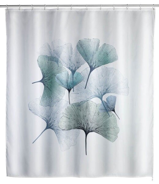 WENKO Duschvorhang Ginkgo 180,0 x 200,0 cm