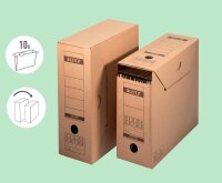 LEITZ Archivboxen braun 12,0 x 32,5 x 27,5 cm, 10 St.
