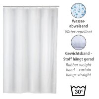 WENKO Duschvorhang weiß 120,0 x 200,0 cm