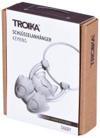 TROIKA® Schlüsselanhänger TABBY silber