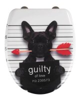 WENKO WC-Sitz mit Absenkautomatik Guilty Dog weiß,...